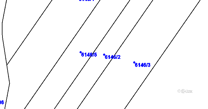 Parcela st. 6146/2 v KÚ Trnava u Třebíče, Katastrální mapa