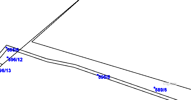 Parcela st. 590/10 v KÚ Trnávka u Nového Jičína, Katastrální mapa