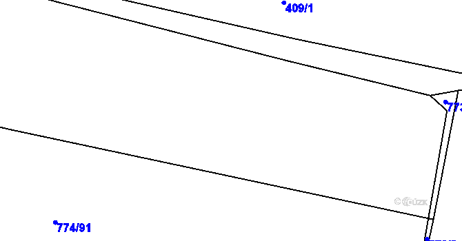 Parcela st. 774/89 v KÚ Trnávka u Nového Jičína, Katastrální mapa