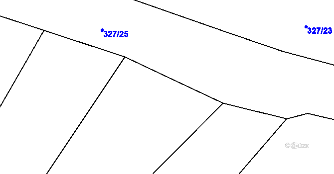 Parcela st. 327/26 v KÚ Trnová u Plzně, Katastrální mapa