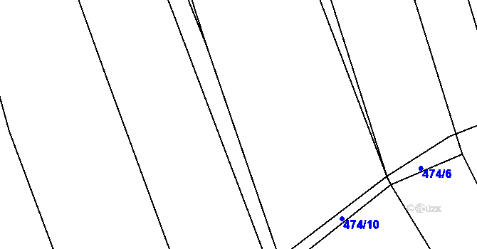 Parcela st. 475/3 v KÚ Trnová u Plzně, Katastrální mapa