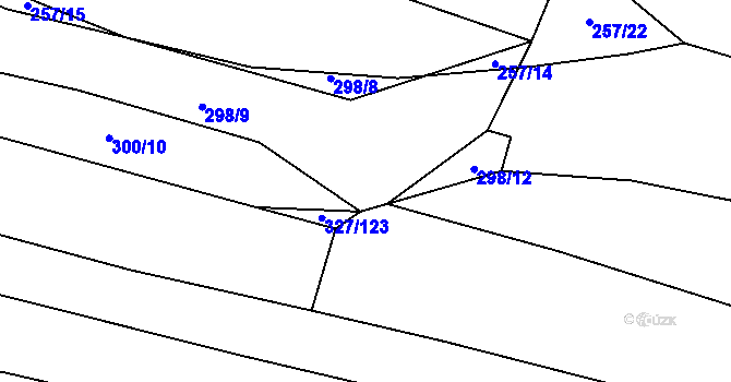 Parcela st. 298/10 v KÚ Trnová u Plzně, Katastrální mapa