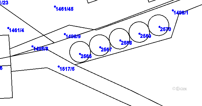 Parcela st. 149 v KÚ Radostice u Trocnova, Katastrální mapa
