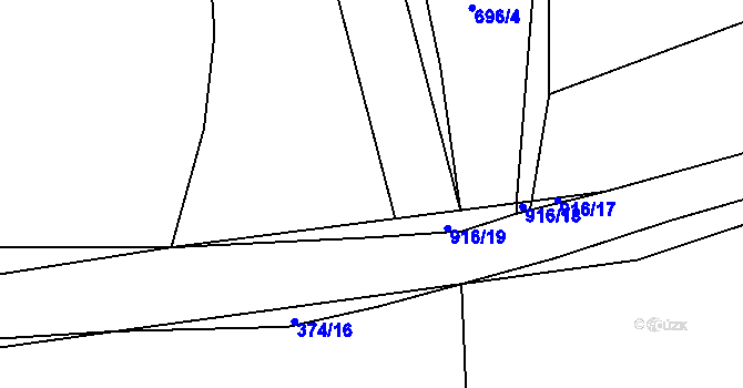 Parcela st. 701/6 v KÚ Řemešín, Katastrální mapa