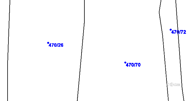 Parcela st. 470/27 v KÚ Trokavec, Katastrální mapa