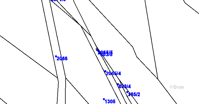 Parcela st. 803/5 v KÚ Troskovice, Katastrální mapa