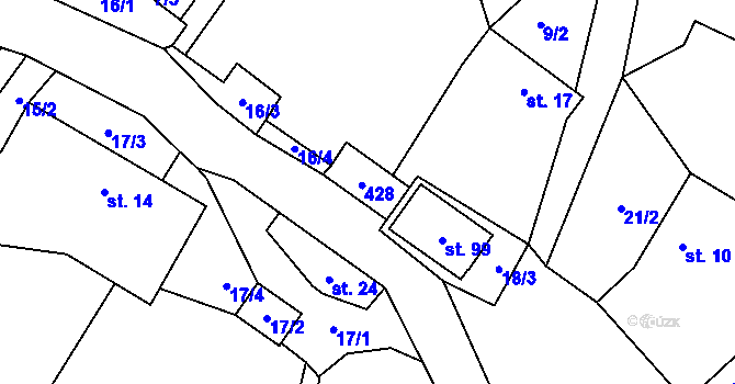 Parcela st. 6 v KÚ Dobrovítova Lhota, Katastrální mapa