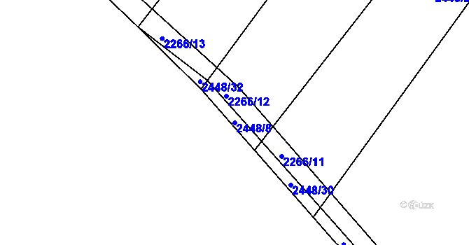 Parcela st. 2448/8 v KÚ Trstěnice u Mariánských Lázní, Katastrální mapa