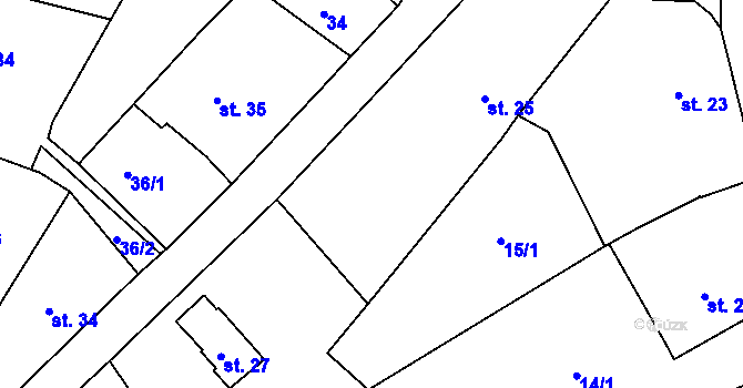Parcela st. 41 v KÚ Kramolna, Katastrální mapa