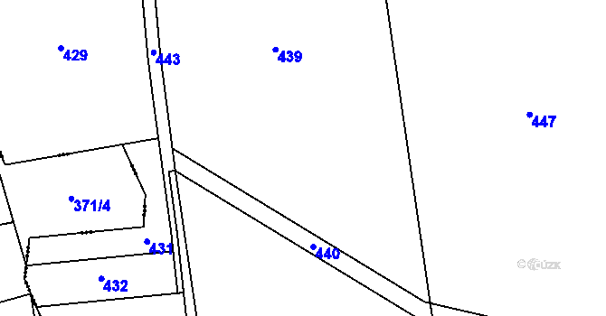 Parcela st. 231/29 v KÚ Trubín, Katastrální mapa