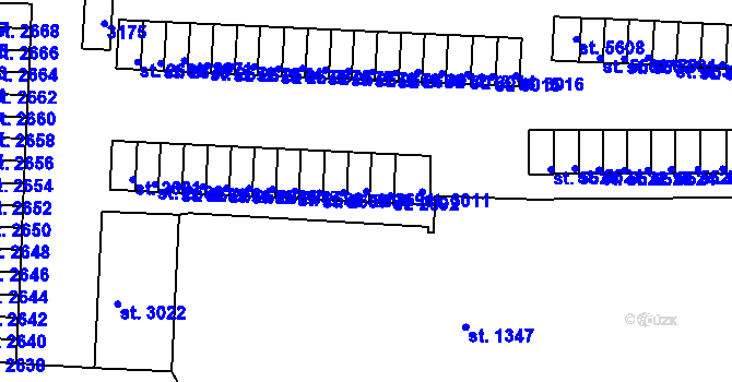 Parcela st. 2691 v KÚ Trutnov, Katastrální mapa