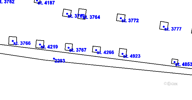 Parcela st. 4266 v KÚ Trutnov, Katastrální mapa