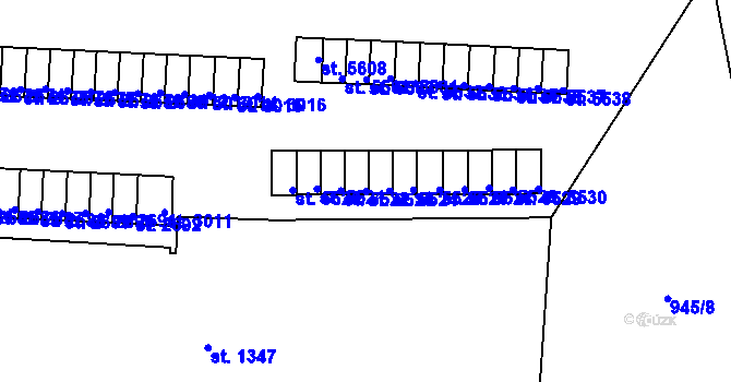 Parcela st. 5523 v KÚ Trutnov, Katastrální mapa