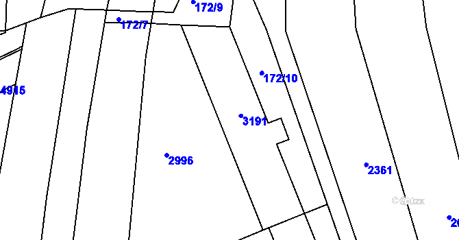Parcela st. 5554 v KÚ Trutnov, Katastrální mapa