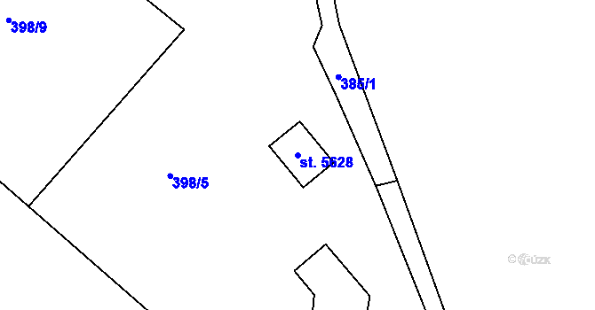 Parcela st. 5628 v KÚ Trutnov, Katastrální mapa