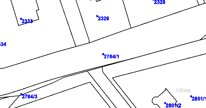 Parcela st. 2784/1 v KÚ Třanovice, Katastrální mapa