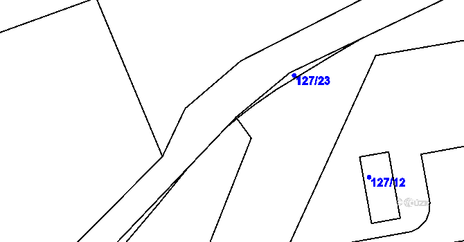 Parcela st. 122/4 v KÚ Třanovice, Katastrální mapa