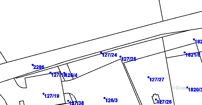 Parcela st. 127/24 v KÚ Třanovice, Katastrální mapa