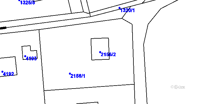 Parcela st. 2156/2 v KÚ Třanovice, Katastrální mapa