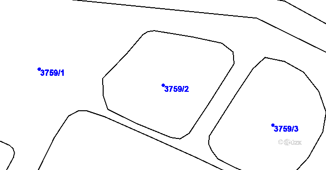 Parcela st. 3759/2 v KÚ Třanovice, Katastrální mapa