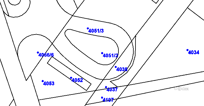 Parcela st. 4051/2 v KÚ Třanovice, Katastrální mapa
