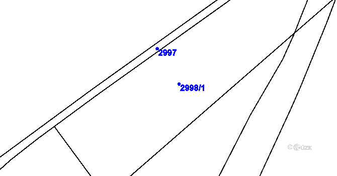 Parcela st. 2998 v KÚ Třanovice, Katastrální mapa