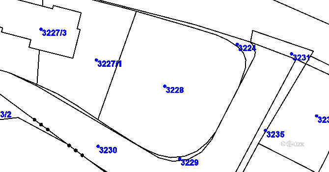 Parcela st. 3228 v KÚ Třanovice, Katastrální mapa