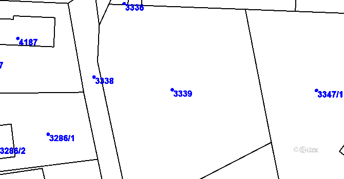 Parcela st. 3339 v KÚ Třanovice, Katastrální mapa