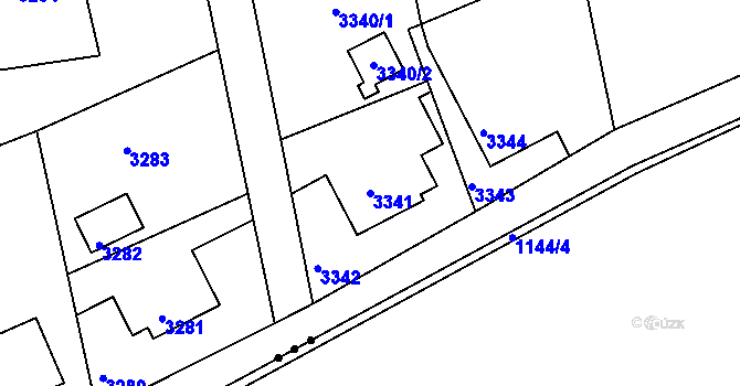 Parcela st. 3341 v KÚ Třanovice, Katastrální mapa