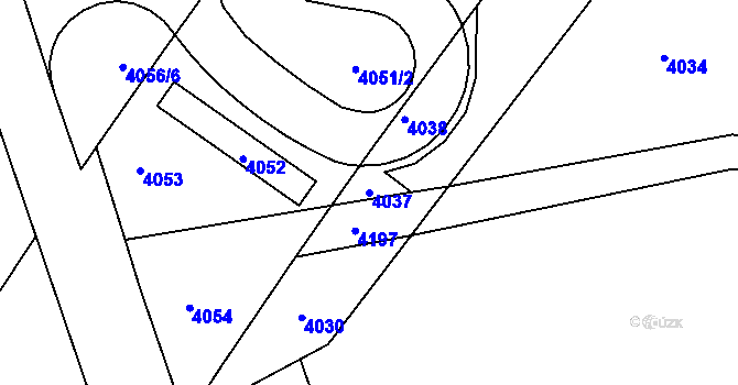 Parcela st. 4037 v KÚ Třanovice, Katastrální mapa
