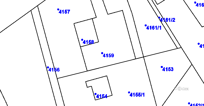 Parcela st. 4159 v KÚ Třanovice, Katastrální mapa