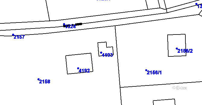 Parcela st. 4193 v KÚ Třanovice, Katastrální mapa