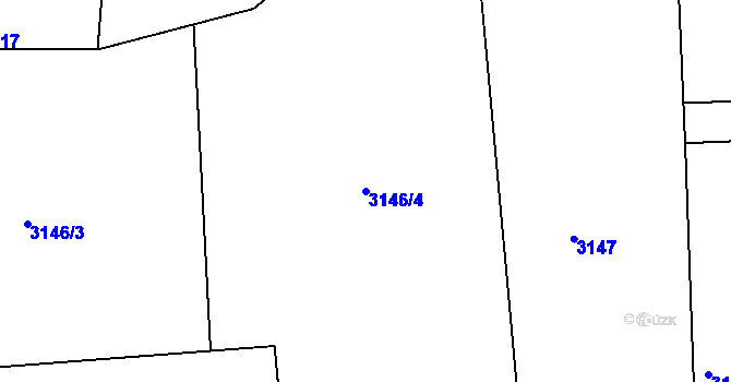 Parcela st. 3146/4 v KÚ Třanovice, Katastrální mapa