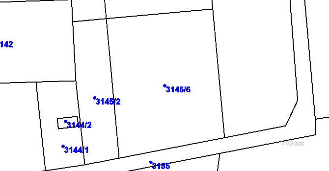 Parcela st. 3146/6 v KÚ Třanovice, Katastrální mapa