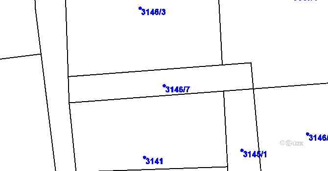 Parcela st. 3146/7 v KÚ Třanovice, Katastrální mapa