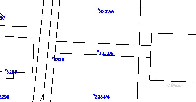 Parcela st. 3333/6 v KÚ Třanovice, Katastrální mapa