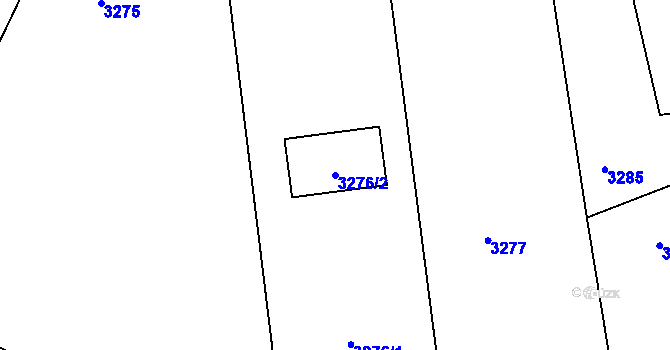 Parcela st. 3276/2 v KÚ Třanovice, Katastrální mapa