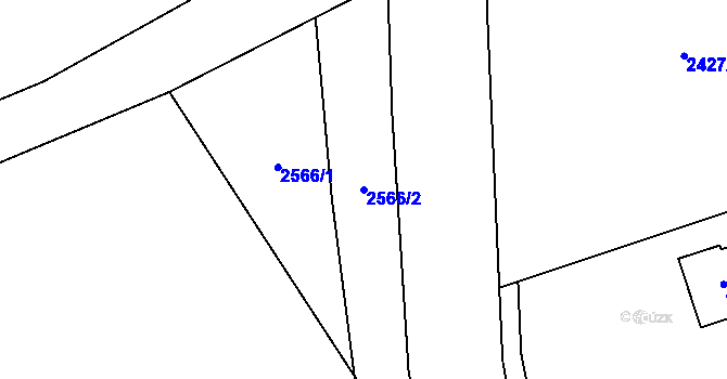 Parcela st. 2566/2 v KÚ Třanovice, Katastrální mapa