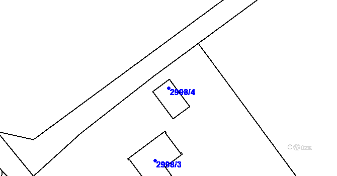 Parcela st. 2998/4 v KÚ Třanovice, Katastrální mapa