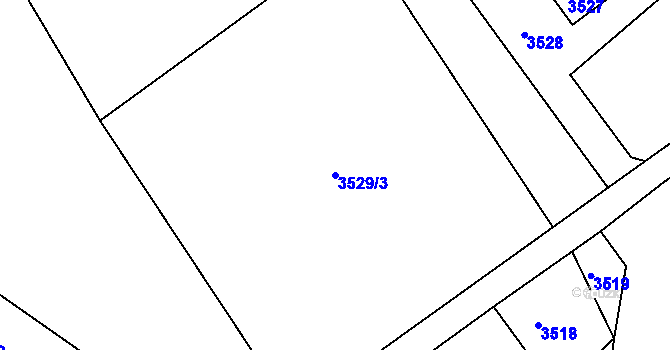 Parcela st. 3529/3 v KÚ Třanovice, Katastrální mapa