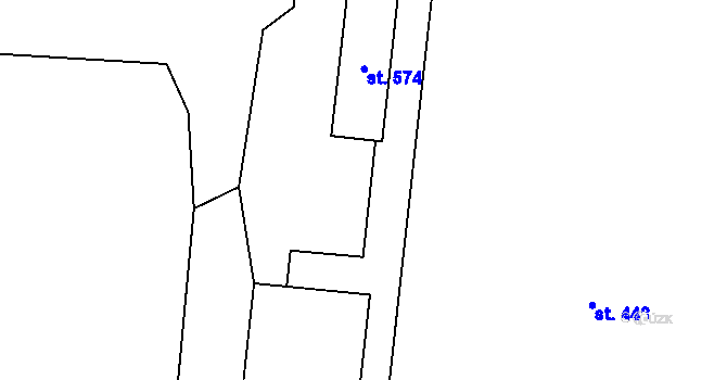 Parcela st. 2746/20 v KÚ Třebařov, Katastrální mapa
