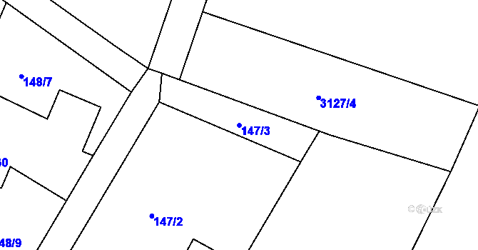 Parcela st. 147/3 v KÚ Libel, Katastrální mapa