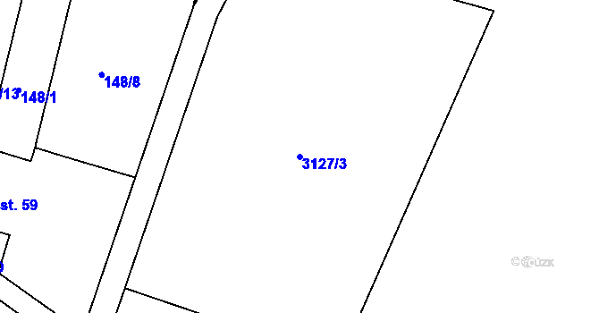 Parcela st. 3127/3 v KÚ Libel, Katastrální mapa