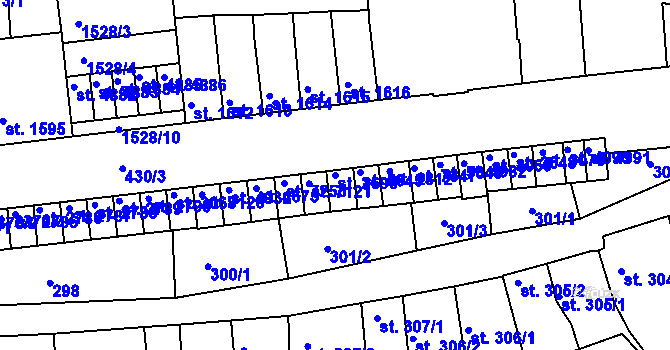 Parcela st. 2690 v KÚ Třebíč, Katastrální mapa