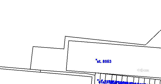 Parcela st. 1004/3 v KÚ Třebíč, Katastrální mapa