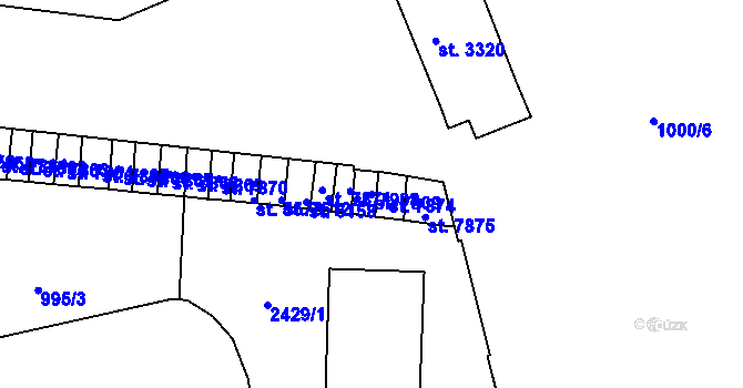 Parcela st. 7909 v KÚ Třebíč, Katastrální mapa