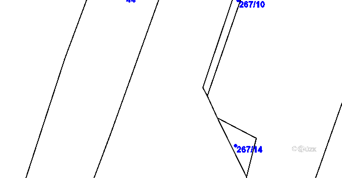 Parcela st. 53 v KÚ Mrchojedy, Katastrální mapa