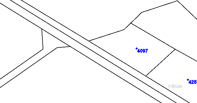 Parcela st. 240/3 v KÚ Třeboň, Katastrální mapa