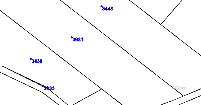Parcela st. 353/20 v KÚ Třeboň, Katastrální mapa