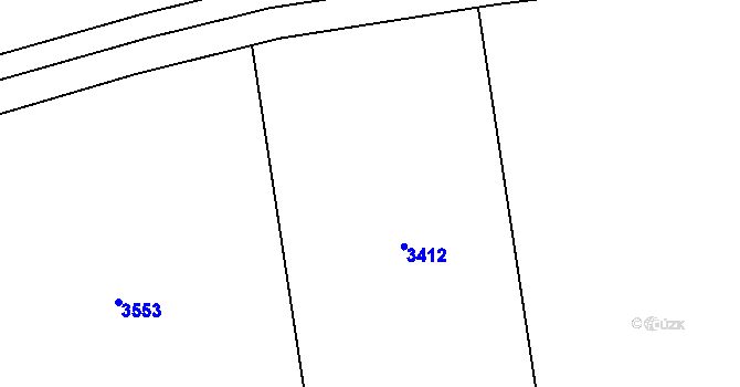 Parcela st. 2453/91 v KÚ Třeboň, Katastrální mapa